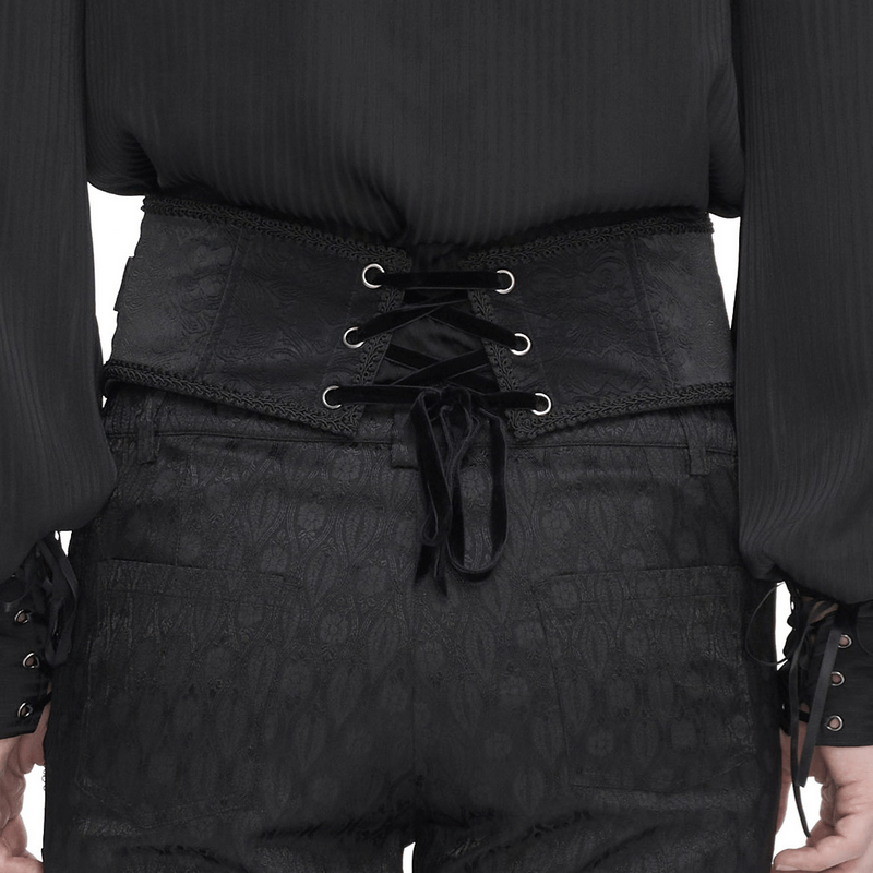 Gothic Punk Zipper Irregular Girdle With Multi Chain for Men - HARD'N'HEAVY