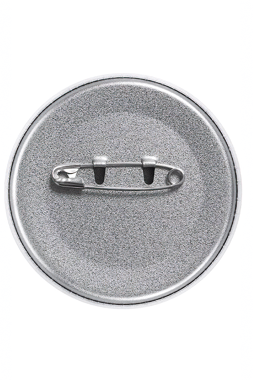 Back of a gothic brooch pin with safety pin attachment for easy wear on outfits.