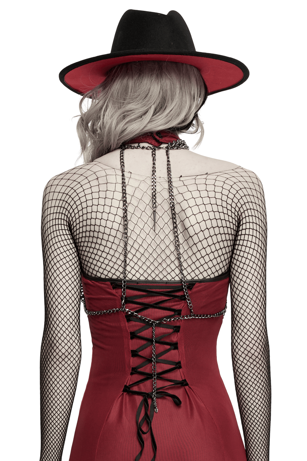 Gotisches Schädel-Kettengeschirr im Cyberpunk-Stil für Damen