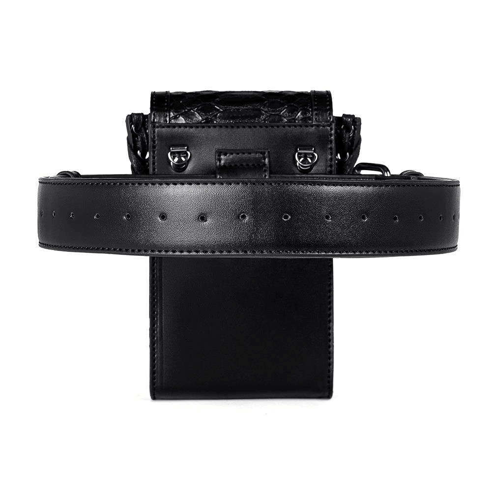 Gothic Skull Crossbody Bag With Adjustable Strap / Motorcycle Waist Pack - HARD'N'HEAVY