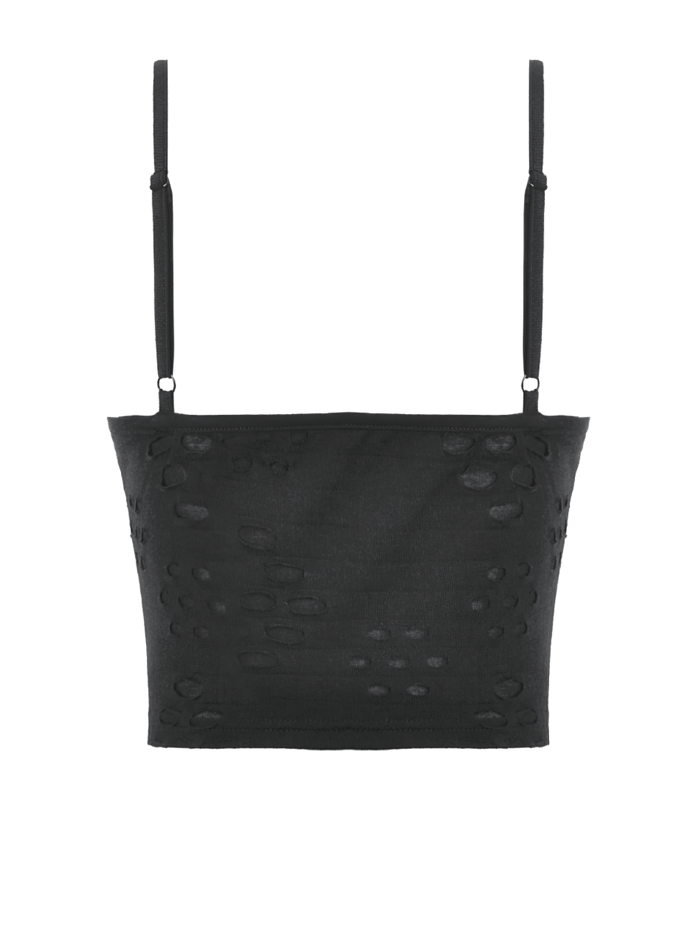 Gothic Skull Zip Ruched Crop Cami Top for Women