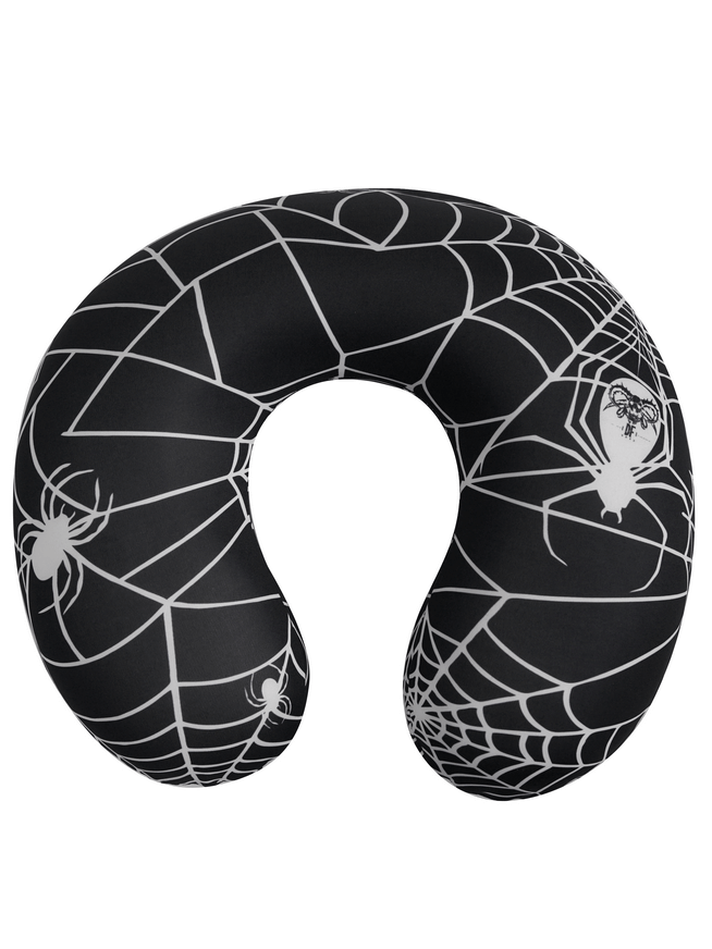 Gothic Spider Web Printed Pillow / Comfortable Zipper U-shaped Travel Pillow - HARD'N'HEAVY