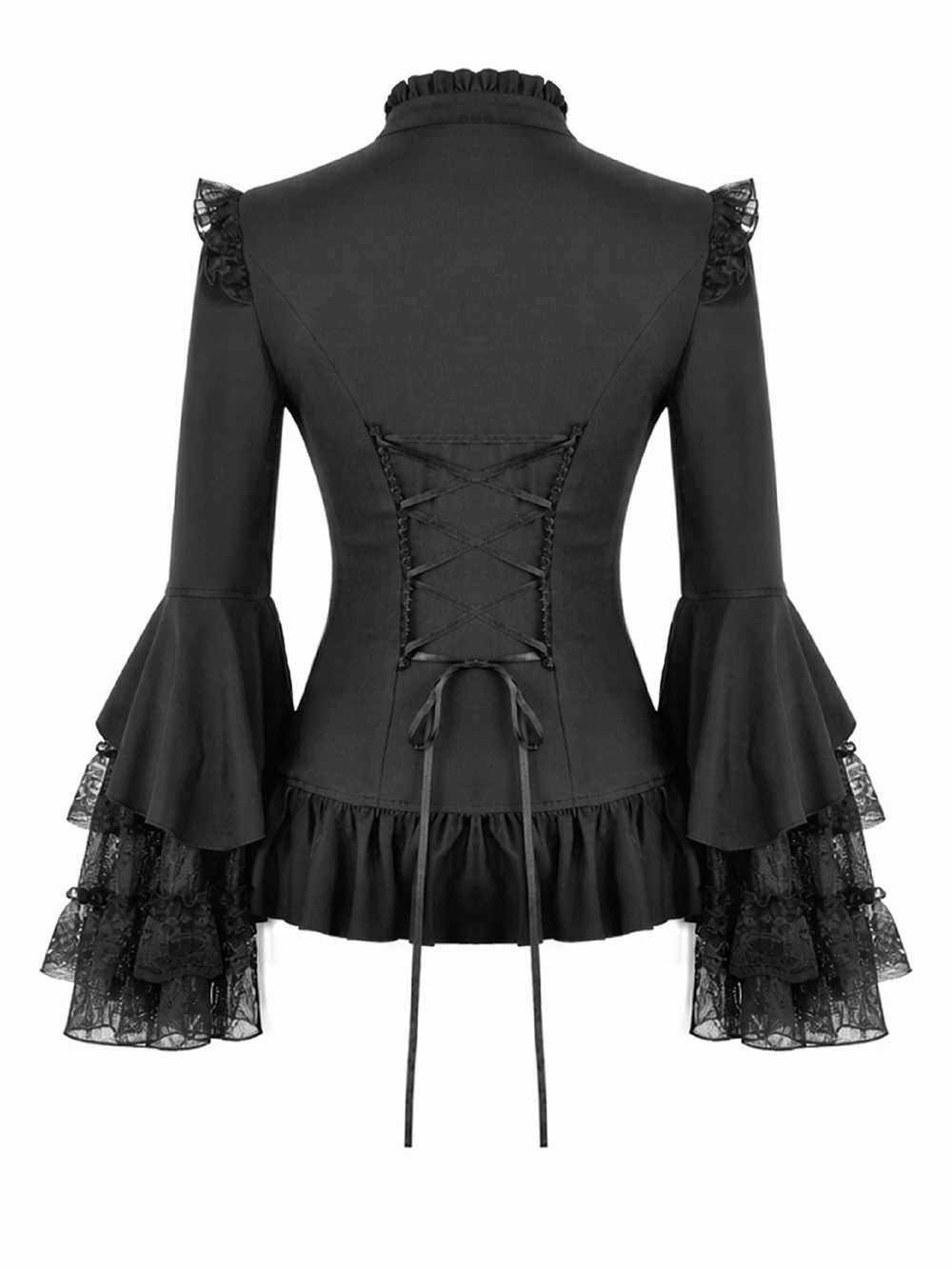 ゴシックロリータレースフリルミニドレス女性用
