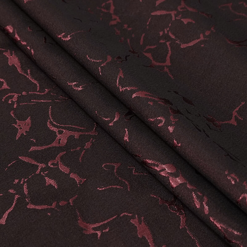 Gothic wine red jacquard fabric showcasing intricate patterns, perfect for stylish men's accessories like bowties.