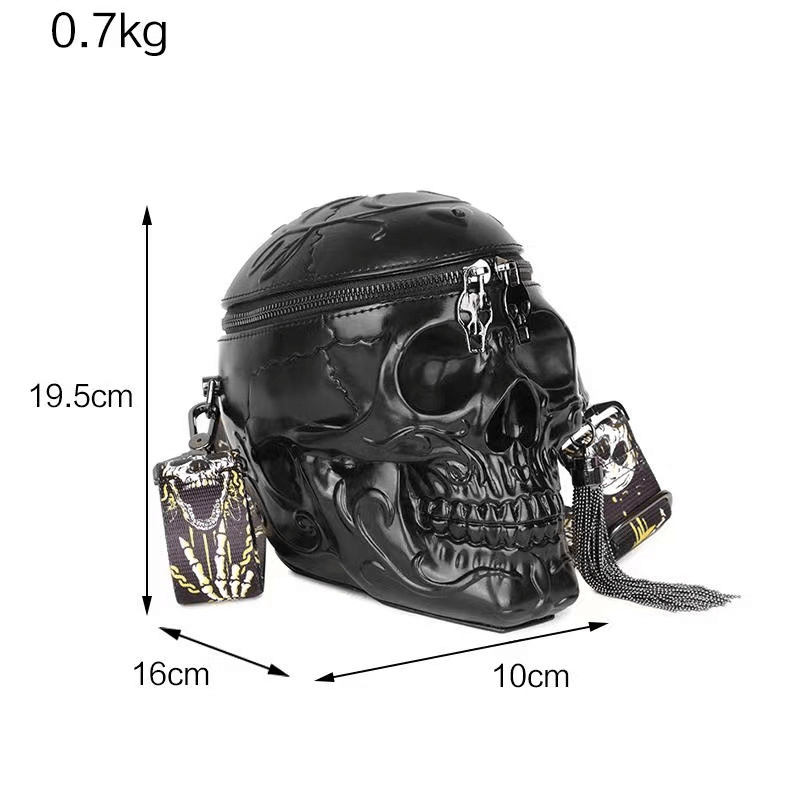 Gothic Women's Bag in Form Skull / Halloween Single Shoulder Bag - HARD'N'HEAVY