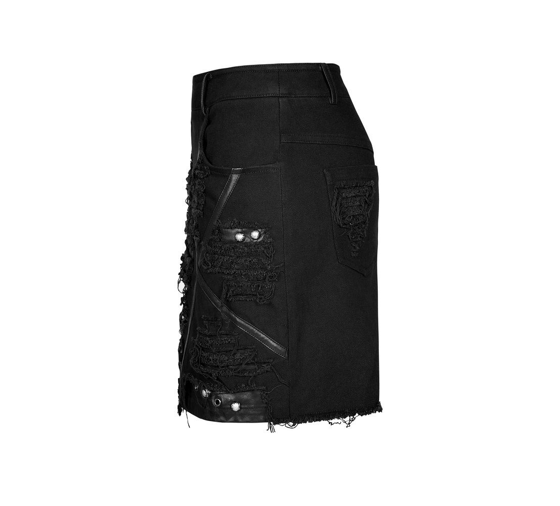 Gothic Women's Pentagram Pattern Decadent Skirt - HARD'N'HEAVY