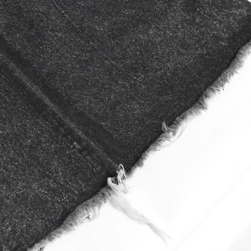 Jean grunge déchiré à jambes larges avec détails de chaînes