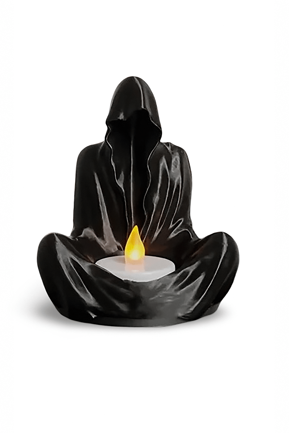 Porte-bougie Sorcier Fantôme Noir Envoûtant pour Décoration Gothique