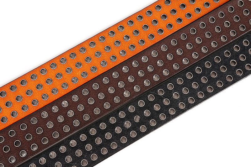 Heavy Metal Cowboy Belt / Genuine Leather Belts For Men and Women with Rivets - HARD'N'HEAVY