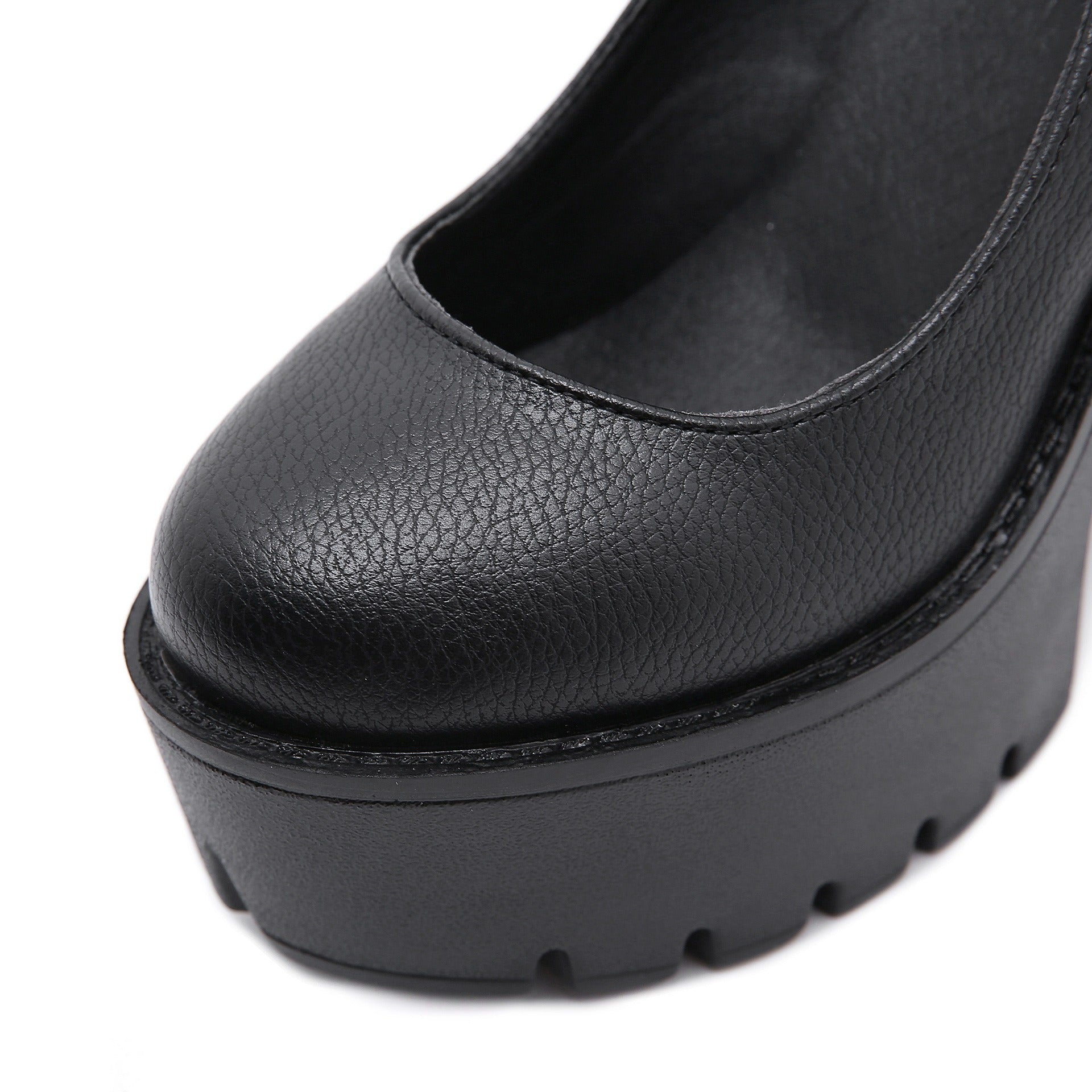 High-Heeled Shoes in Alternative Fashion / Thick Heels platform Pumps in Gothic Style - HARD'N'HEAVY