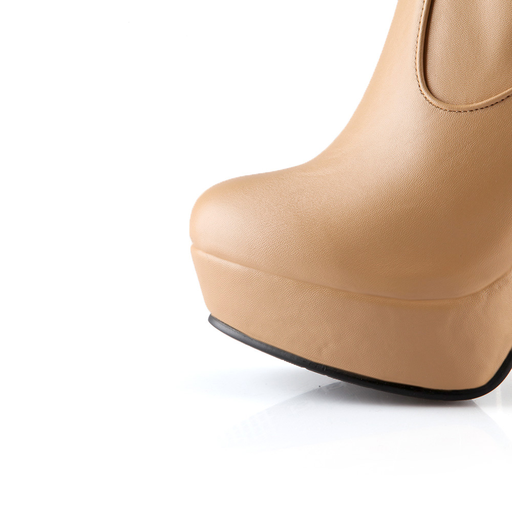 High Quality Over Knee Boots With PU Leather / Sexy Woman's Shoes - HARD'N'HEAVY