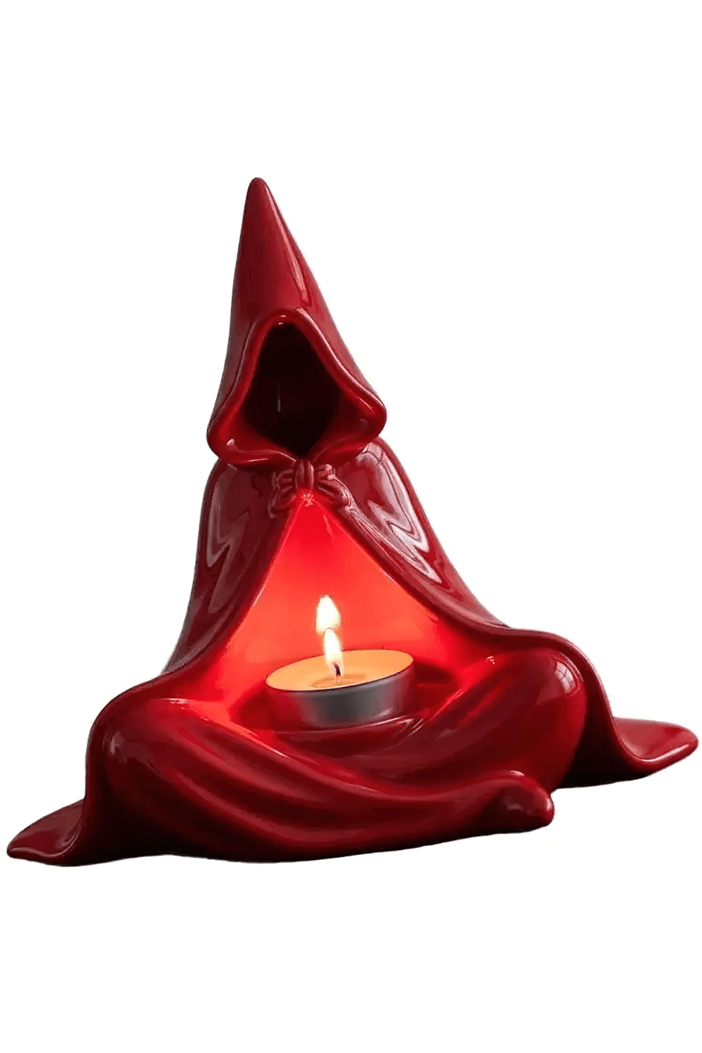 Hooded Monk Tealight Holder for Gothic Home Decor