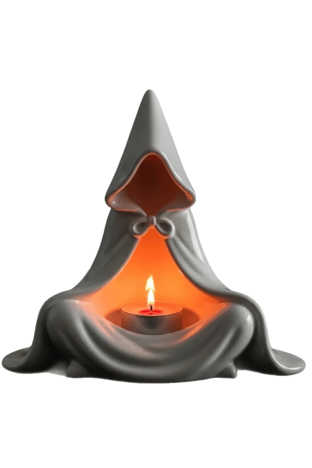 Hooded Monk Tealight Holder for Gothic Home Decor