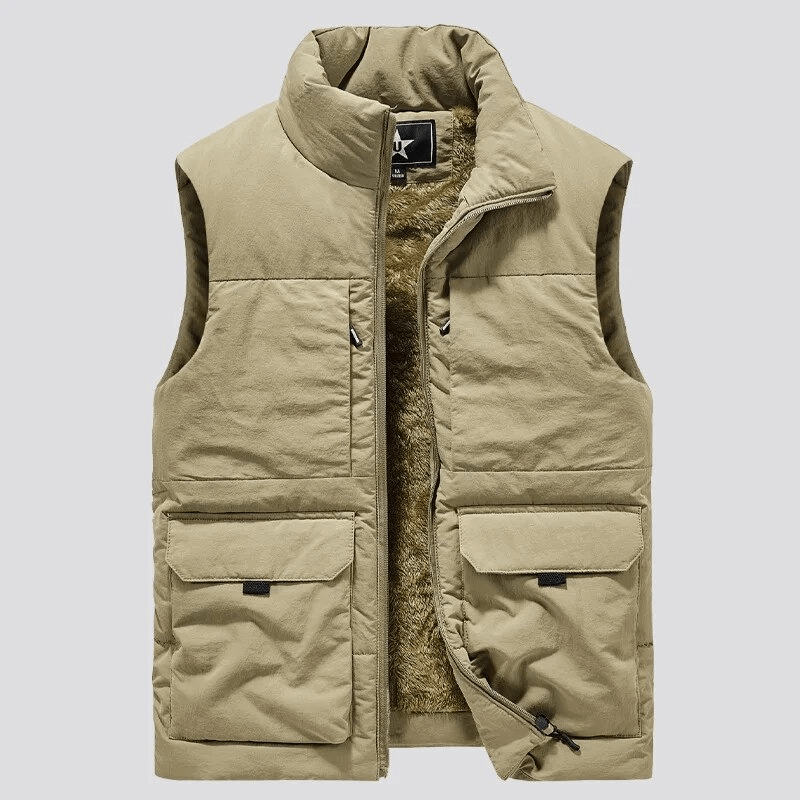 CLEARANCE / Insulated Men's Waistcoat with Zipper and Big Pockets - SF1771 - HARD'N'HEAVY