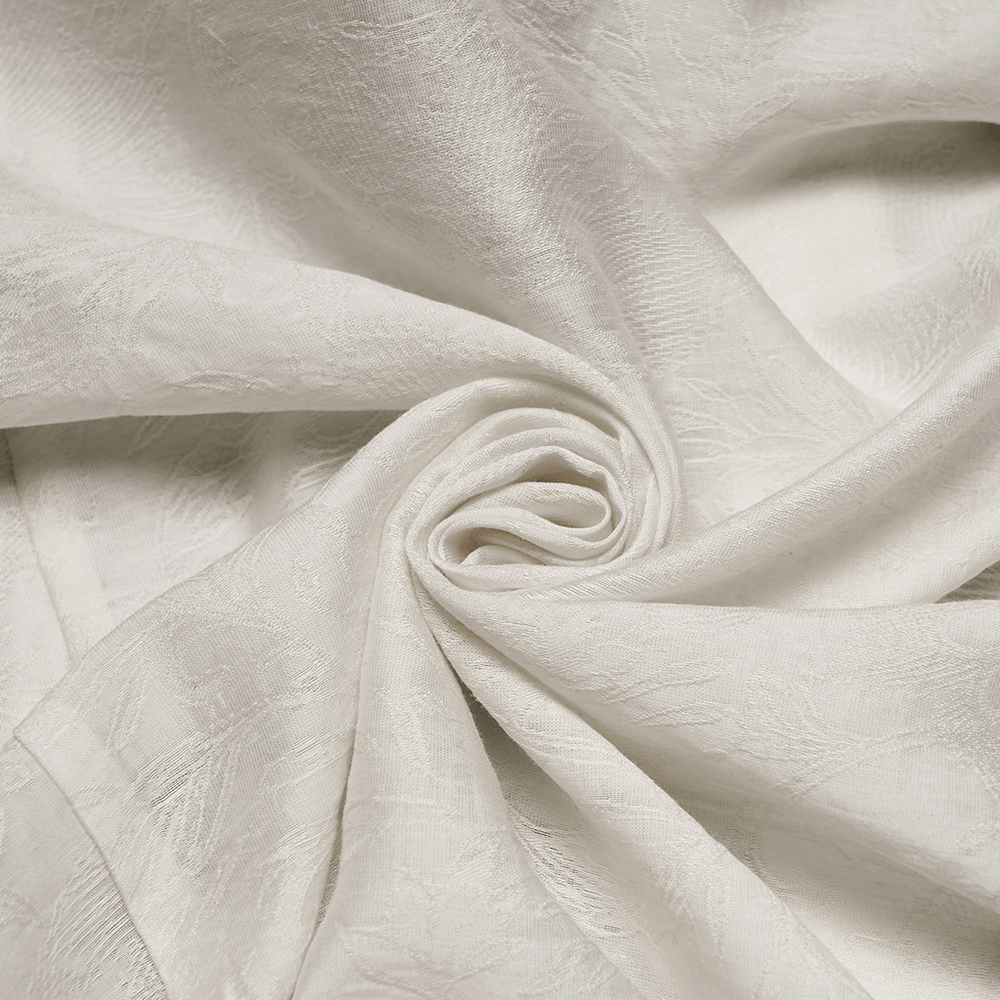 Ivory Gothic High Collar Jacquard Shirt for Men