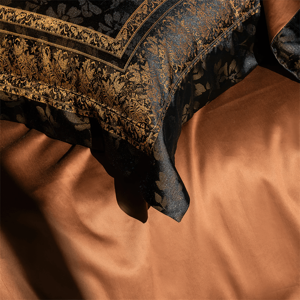 Ensemble de literie jacquard avec housse de couette pour une chambre élégante