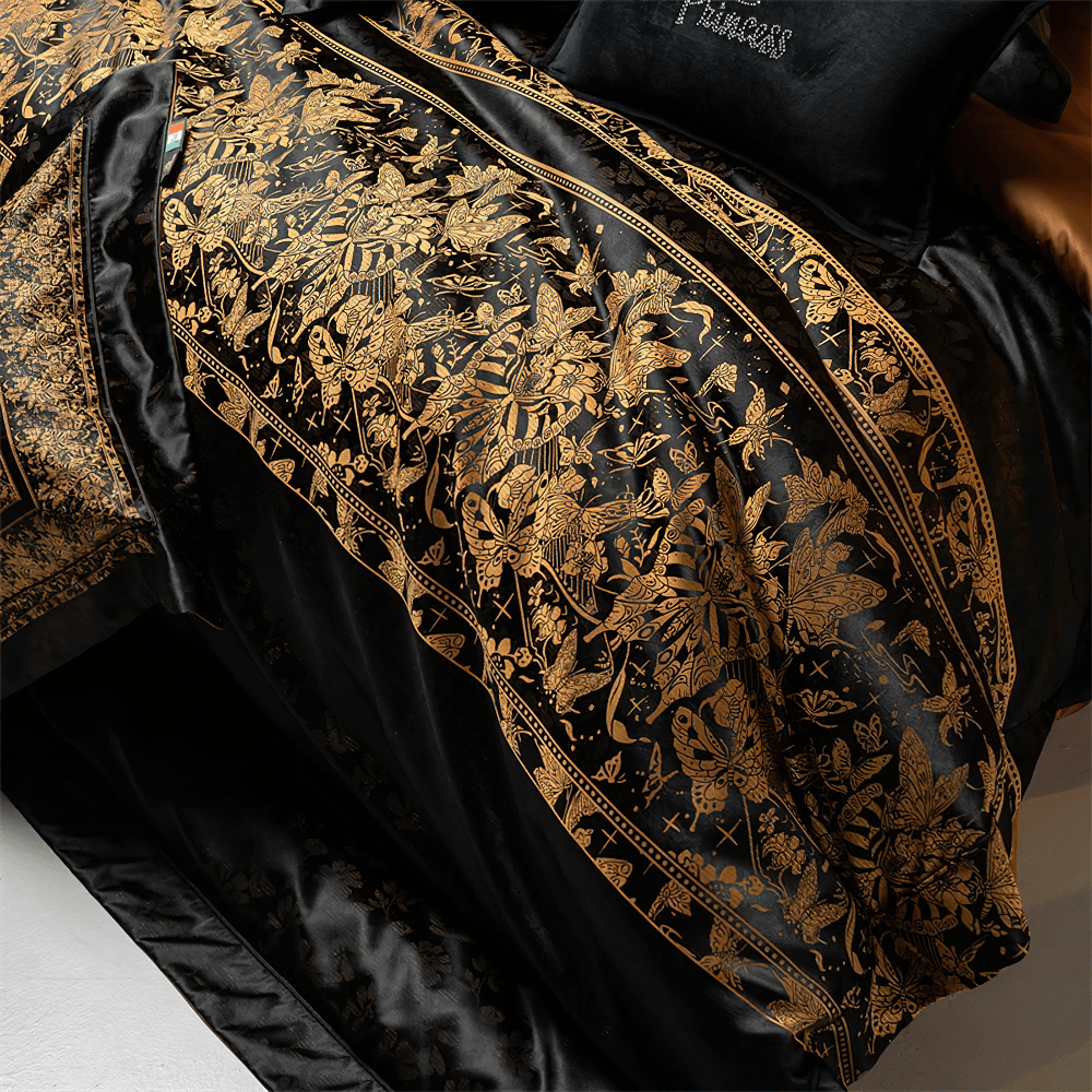 Ensemble de literie jacquard avec housse de couette pour une chambre élégante