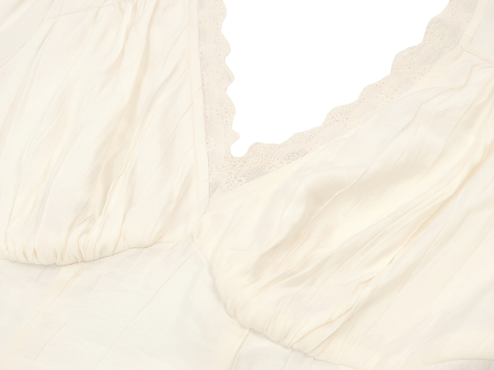 Lace Detail Gothic Bell Sleeved Top with Corset Back showcasing intricate lace trim and soft fabric.