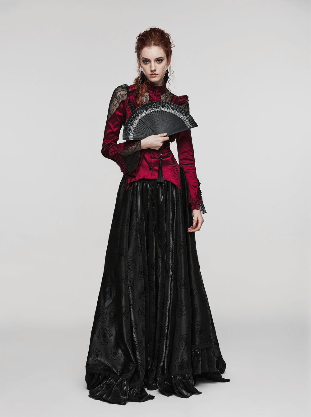 Unveil Your Shadow: Gothic Fan Flair for Alt Style