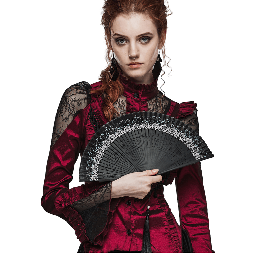 Unveil Your Shadow: Gothic Fan Flair for Alt Style