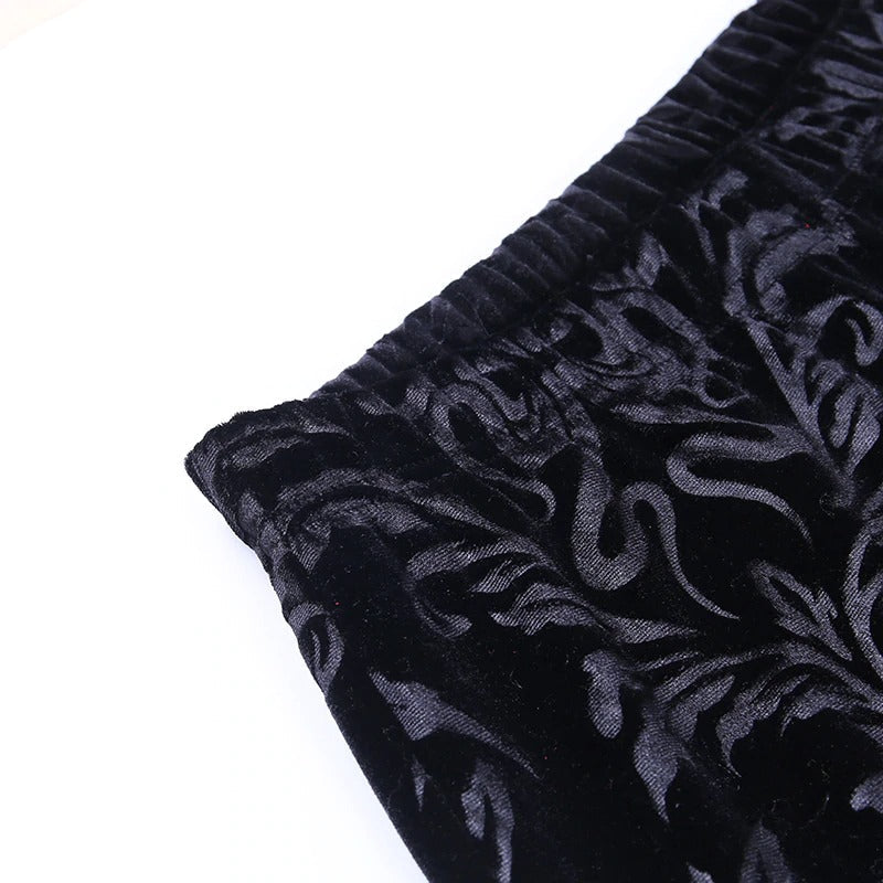 Lady's Retro Gothic Pants With High Waist / Women's Vintage Flared Pants - HARD'N'HEAVY