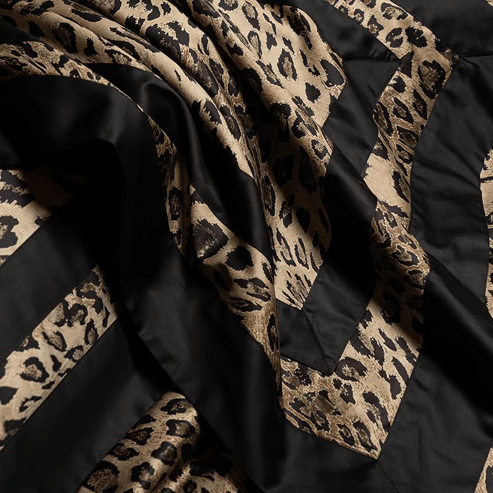 Leopard Print Egyptian Cotton Duvet Cover Set