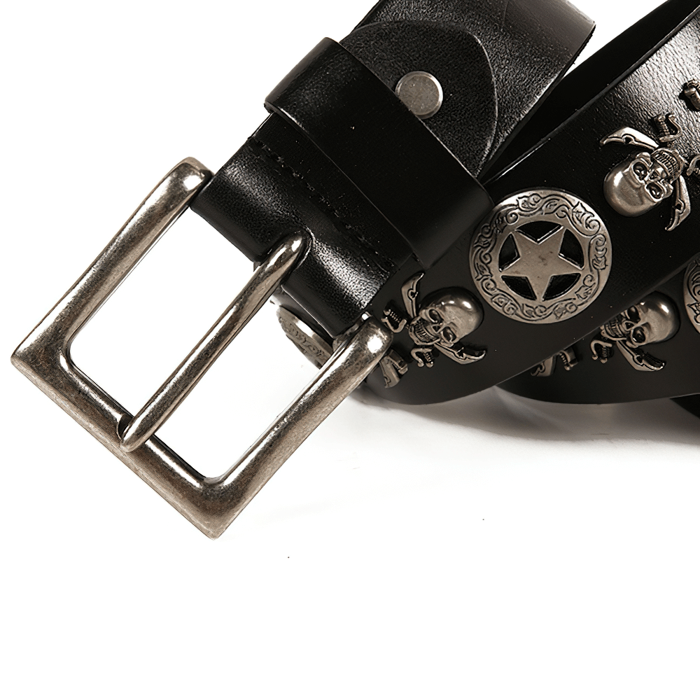 Luxury Men's and Women's Belt with Skulls / Punk Style Accessories - HARD'N'HEAVY