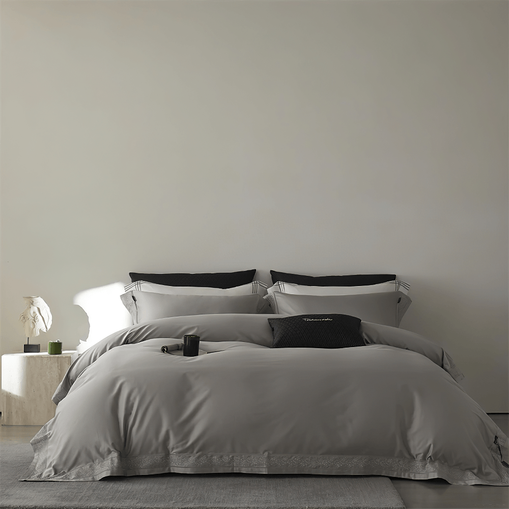 Luxury Solid Color Duvet Cover and Bedding Set