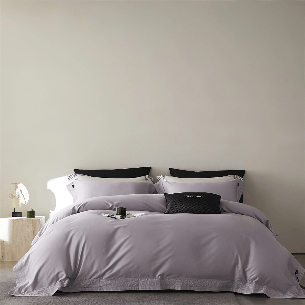 Luxury Solid Color Duvet Cover and Bedding Set