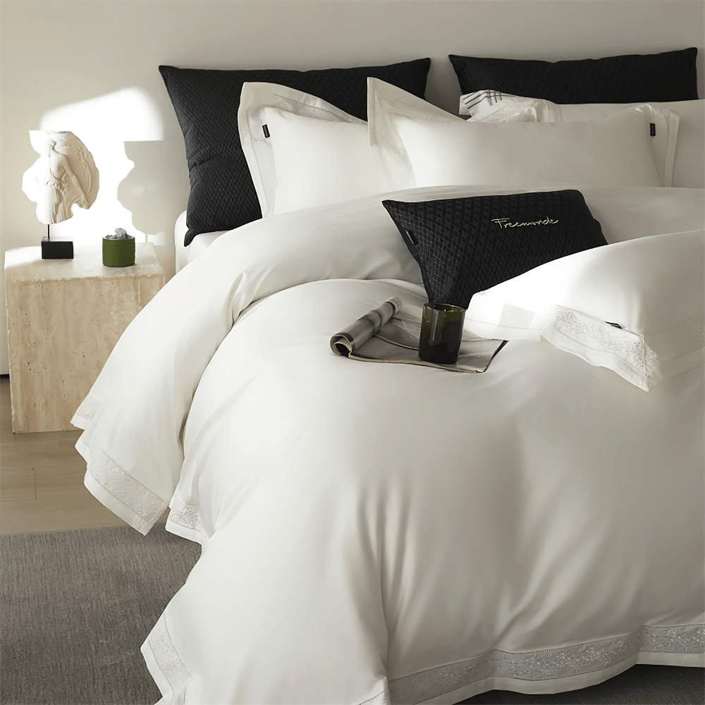 Luxury Solid Color Duvet Cover and Bedding Set