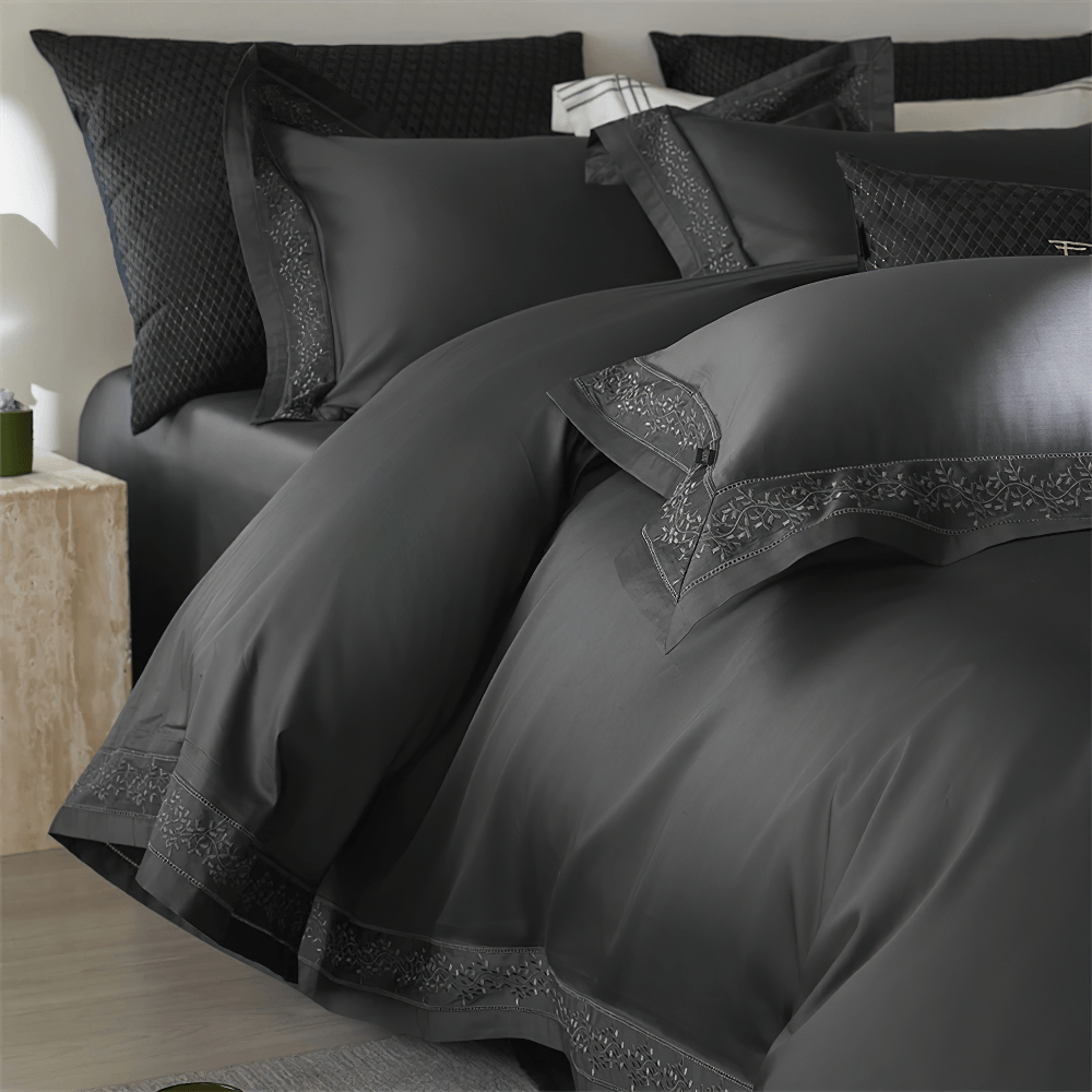 Luxury Solid Color Duvet Cover and Bedding Set