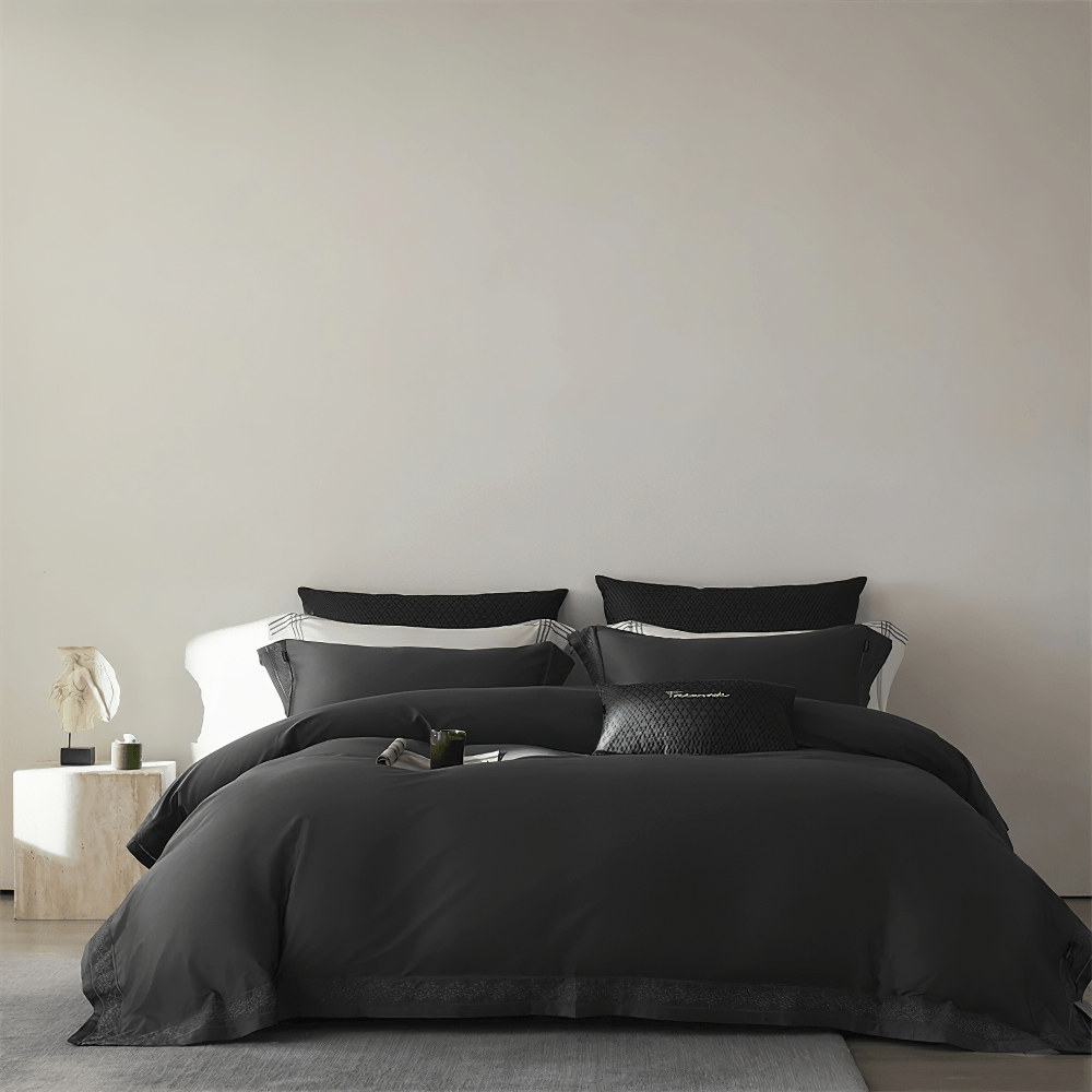 Luxury Solid Color Duvet Cover and Bedding Set