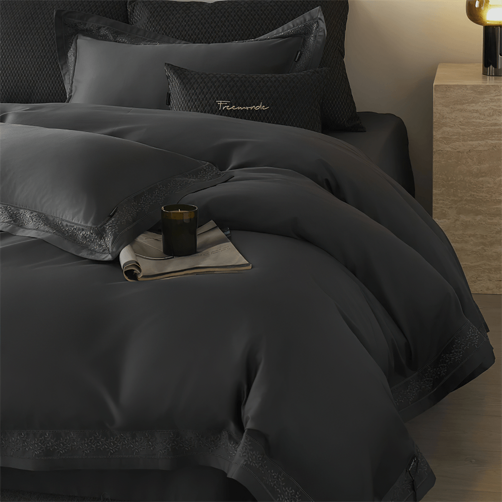 Luxury Solid Color Duvet Cover and Bedding Set