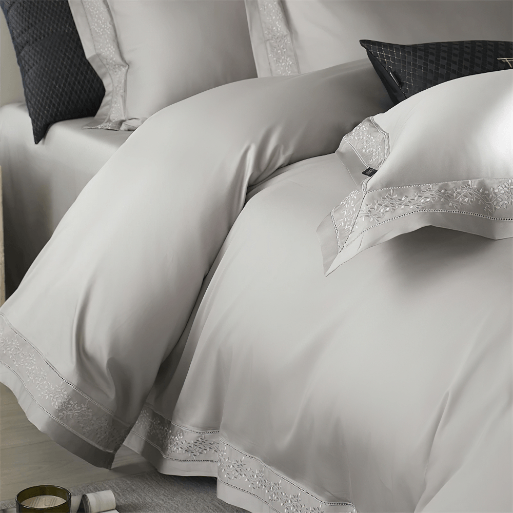 Luxury Solid Color Duvet Cover and Bedding Set