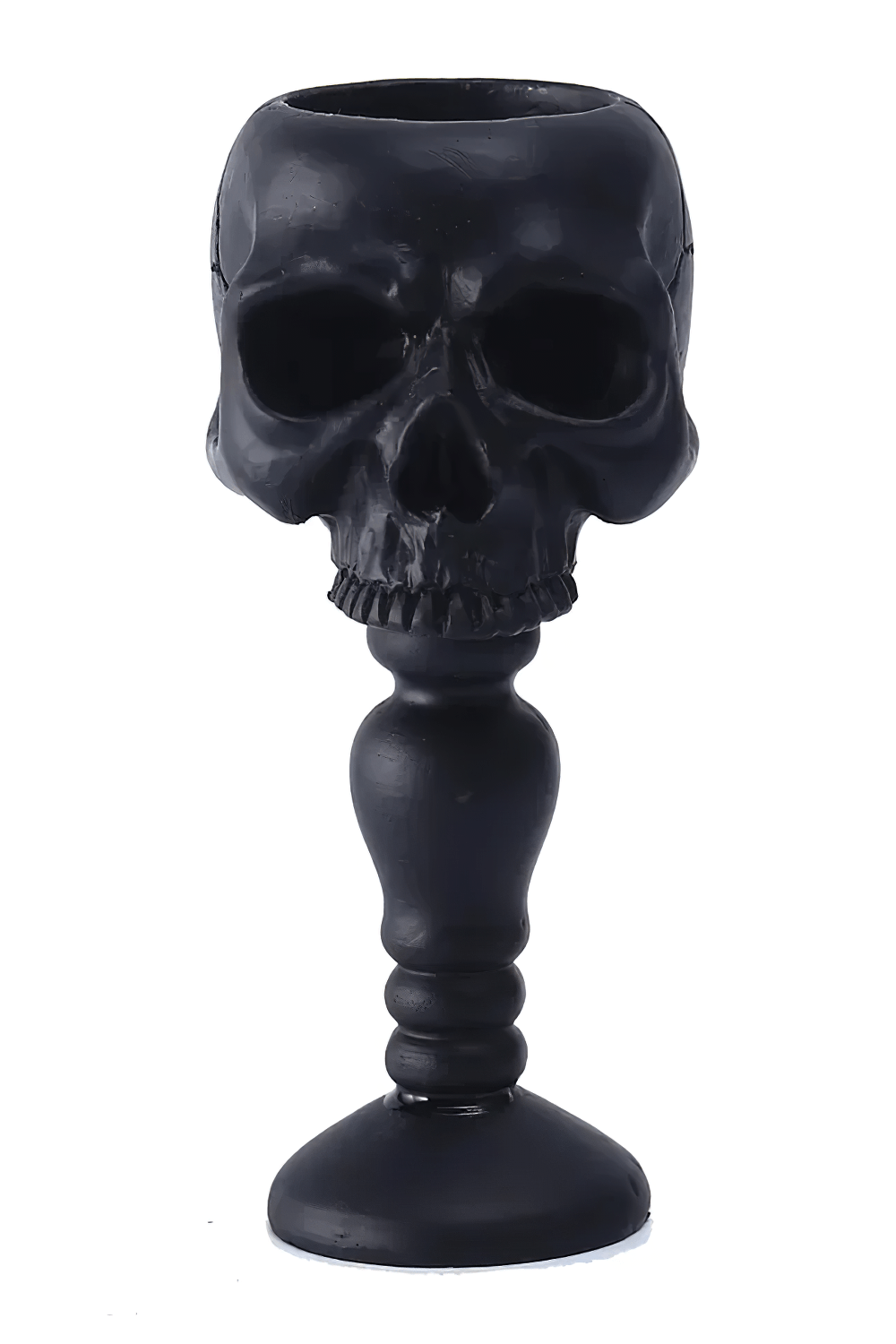 Macabre Skeleton Candle Stand for Haunted Decor - Gothic Skull Candlestick Holder for Dark Decor