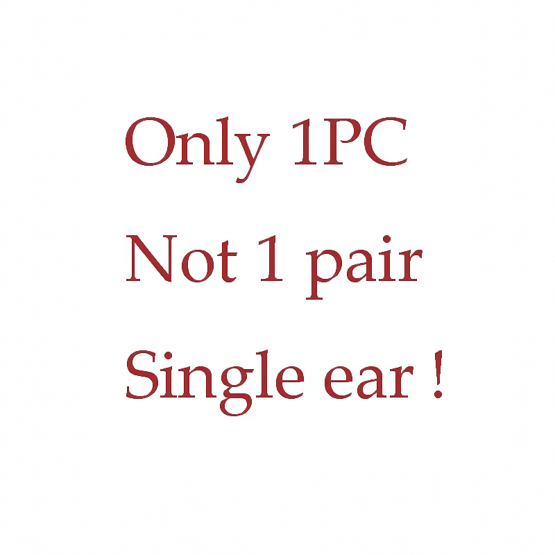 Text graphic stating 'Only 1PC Not 1 pair Single ear!' emphasizing single earring purchase.