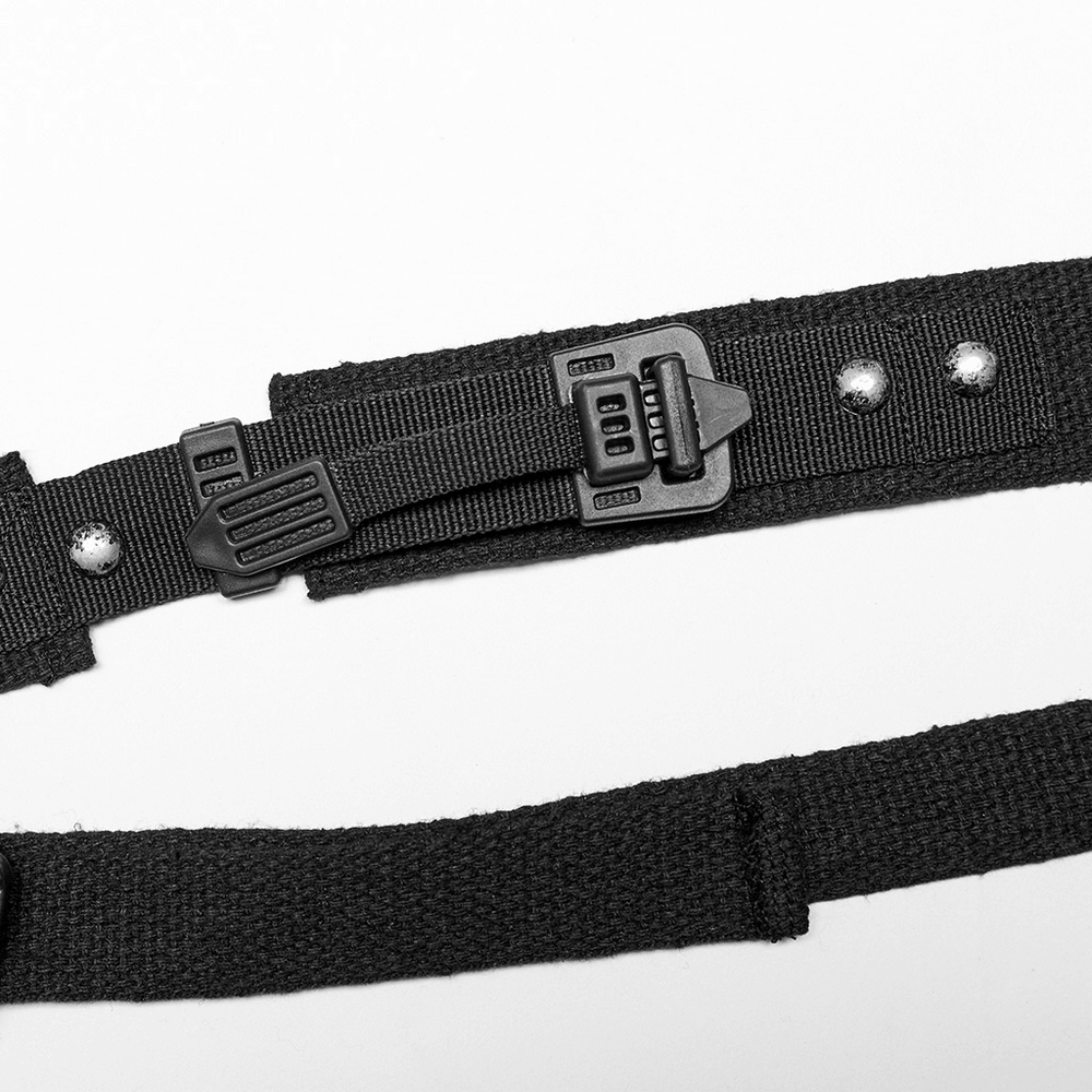 Male Adjustable Buckle Strap with Metal Accents