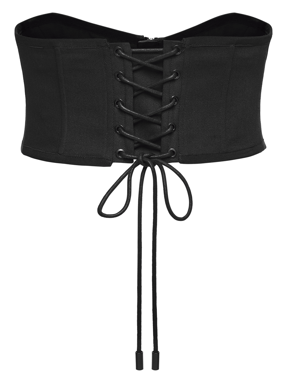 Male Corset Waist Belt with Studs and Back Lacing, black adjustable waist cincher with lace-up back