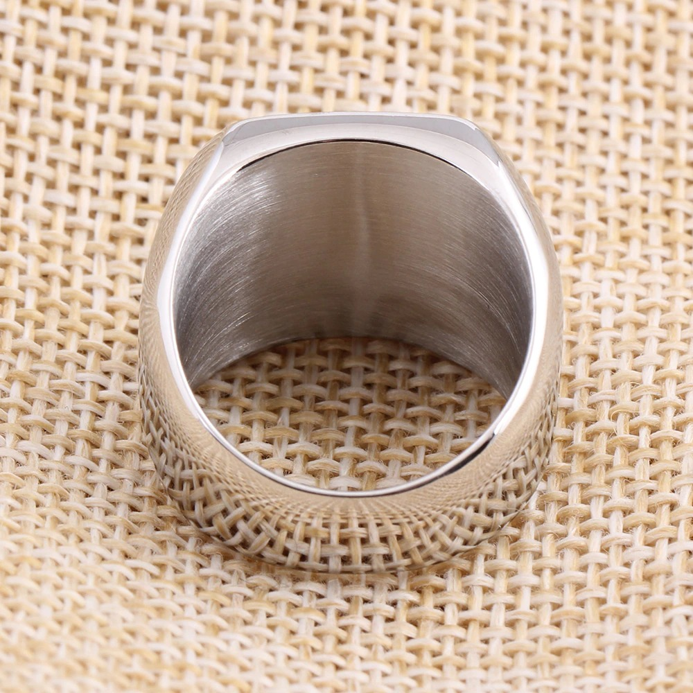 Masonic Ring for Men and Women / Stainless Steel Signet Ring in Punk Style - HARD'N'HEAVY