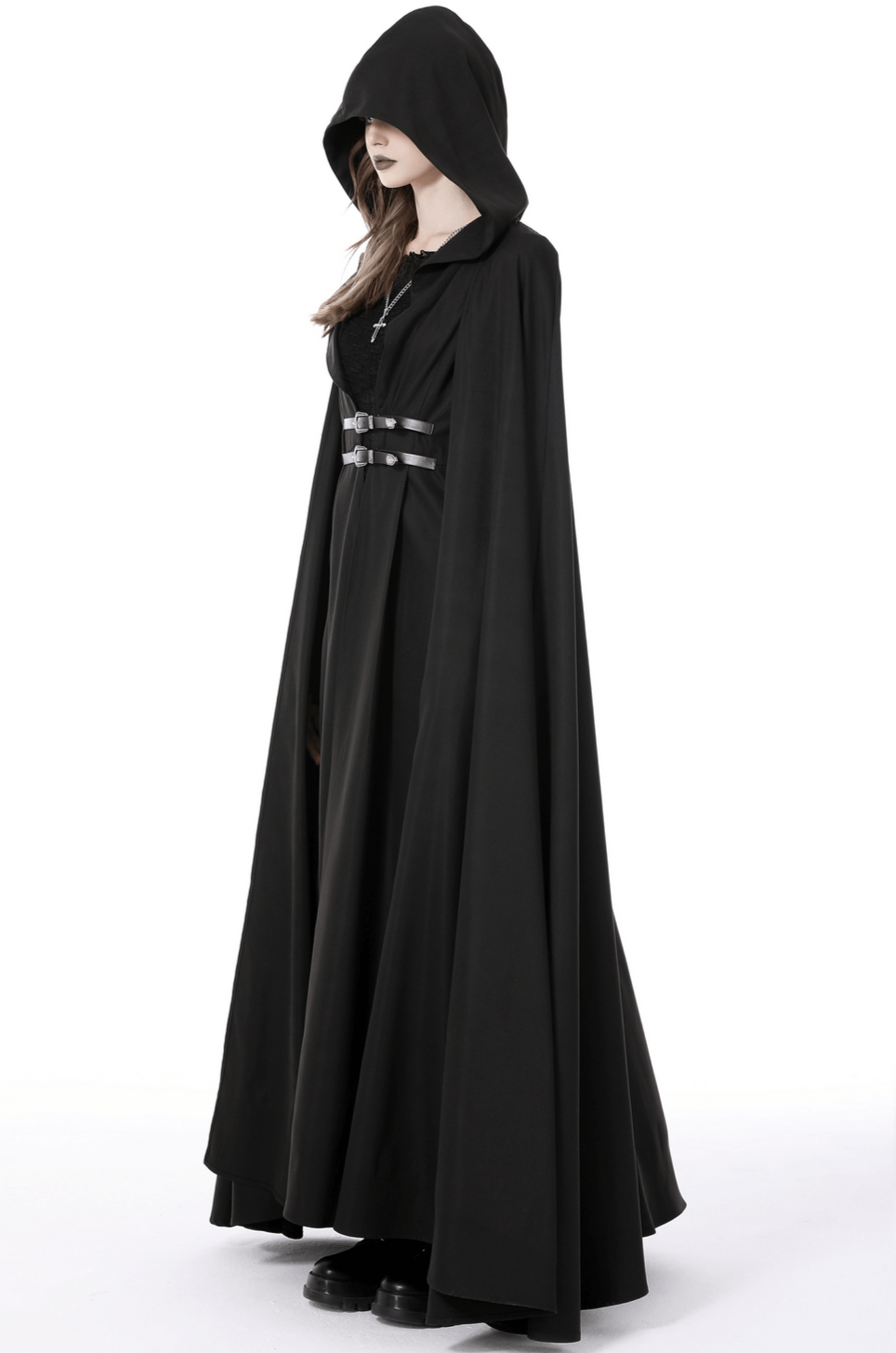 Medieval Renaissance Hooded Cape Cloak Halloween Cosplay