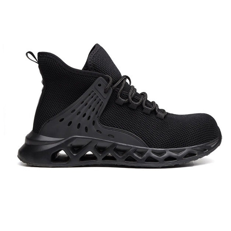 Men Safety Shoes with Metal Toe / Work Boots with Steel Toe / Waterproof Breathable Sneakers - HARD'N'HEAVY