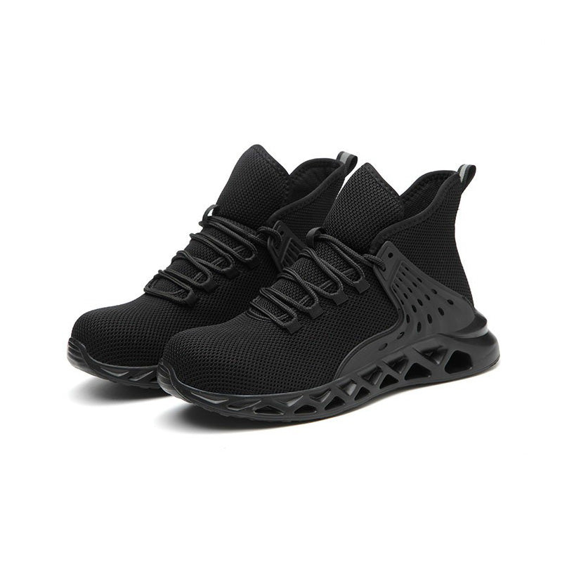 Men Safety Shoes with Metal Toe / Work Boots with Steel Toe / Waterproof Breathable Sneakers - HARD'N'HEAVY