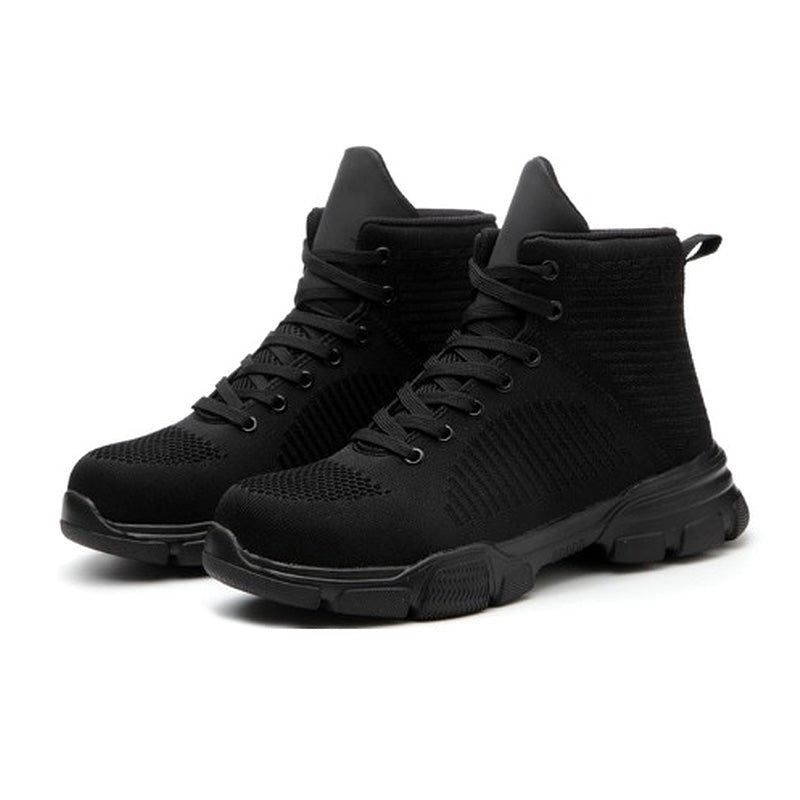 Men Safety Shoes with Metal Toe / Work Boots with Steel Toe / Waterproof Breathable Sneakers - HARD'N'HEAVY