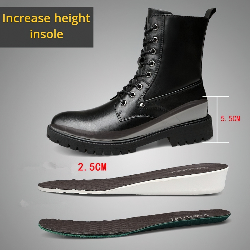 Men Stylish Genuine Leather Moto Boots / Black Outdoor Mid-Calf Footwear - HARD'N'HEAVY