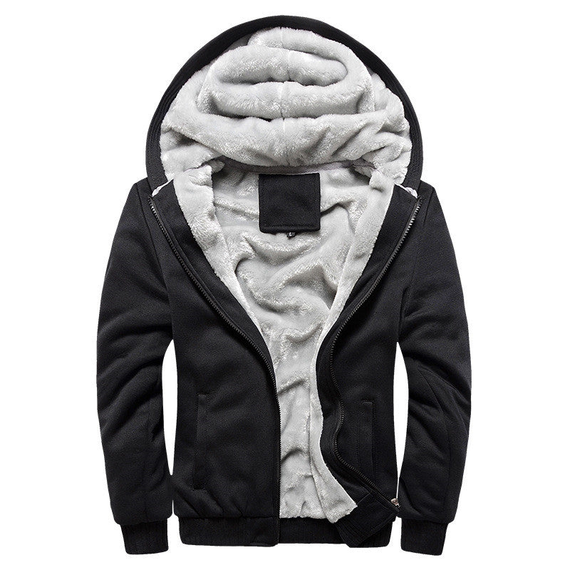 Men's Fashion Brand Sweatshirts / Winter Zipper Thicken Hoodies Sweatshirt - HARD'N'HEAVY
