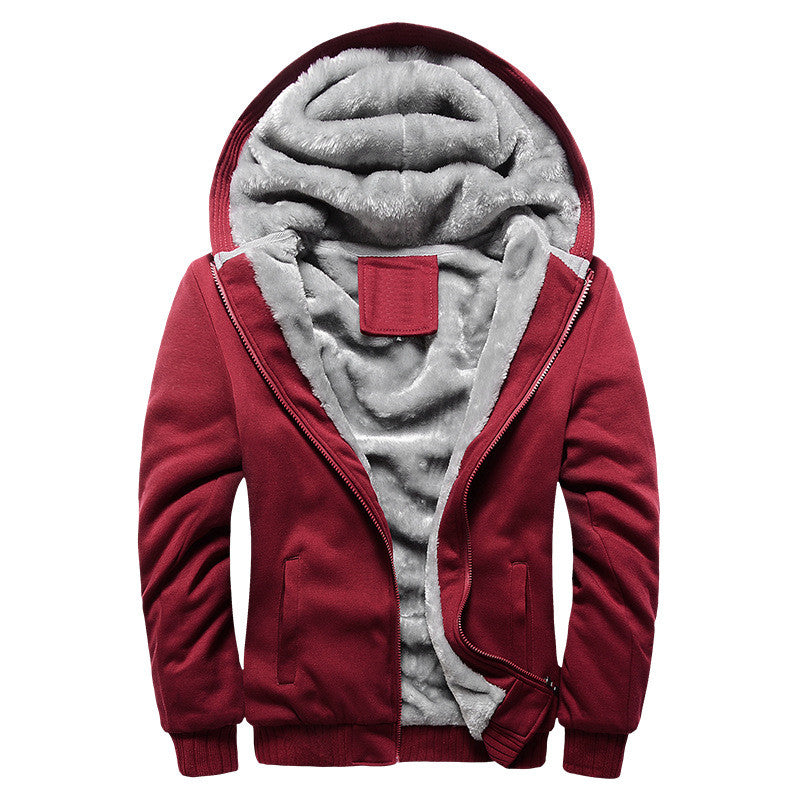Men's Fashion Brand Sweatshirts / Winter Zipper Thicken Hoodies Sweatshirt - HARD'N'HEAVY