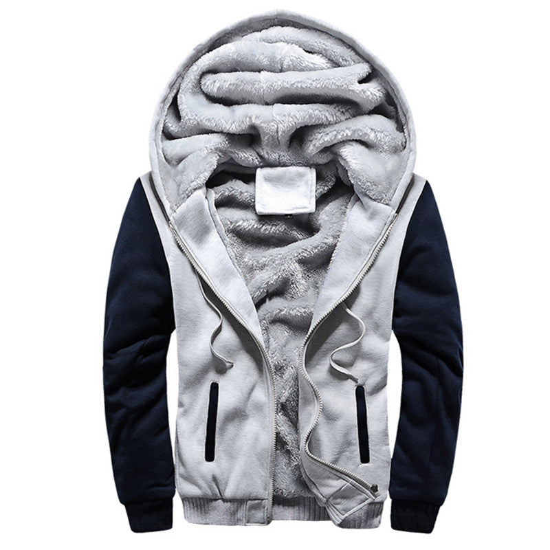 Men's Fashion Brand Sweatshirts / Winter Zipper Thicken Hoodies Sweatshirt - HARD'N'HEAVY