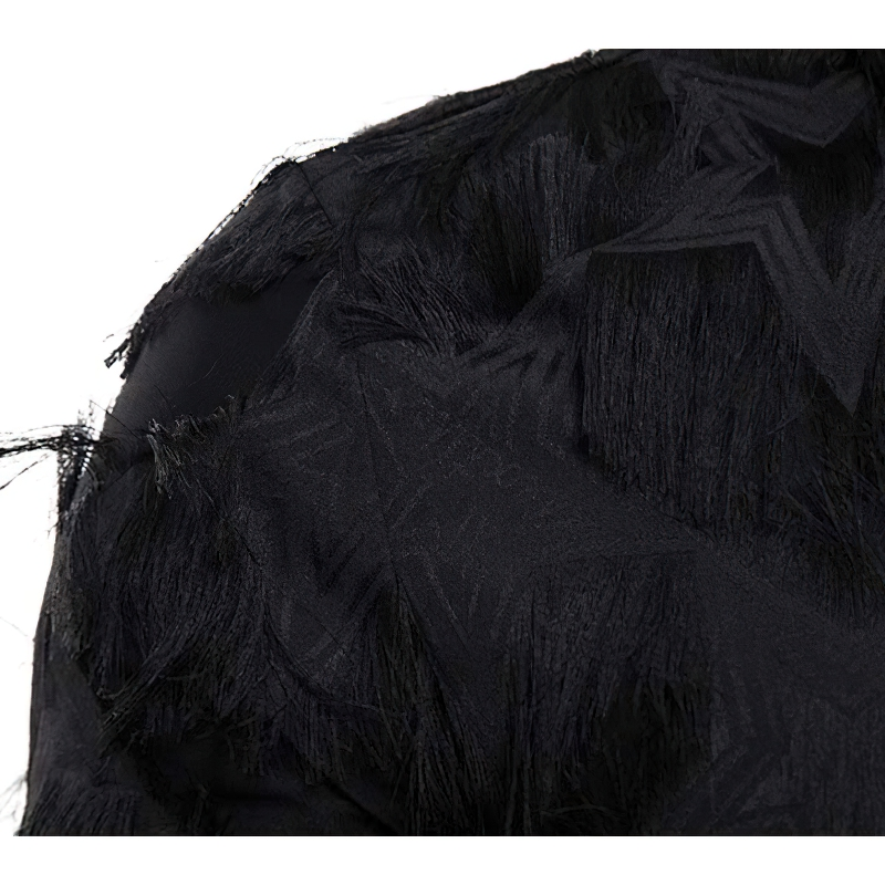 Men's Feather Lace Shirt / Casual Long Sleeve Shirts / Fashion Male Slim Fit Clothing - HARD'N'HEAVY