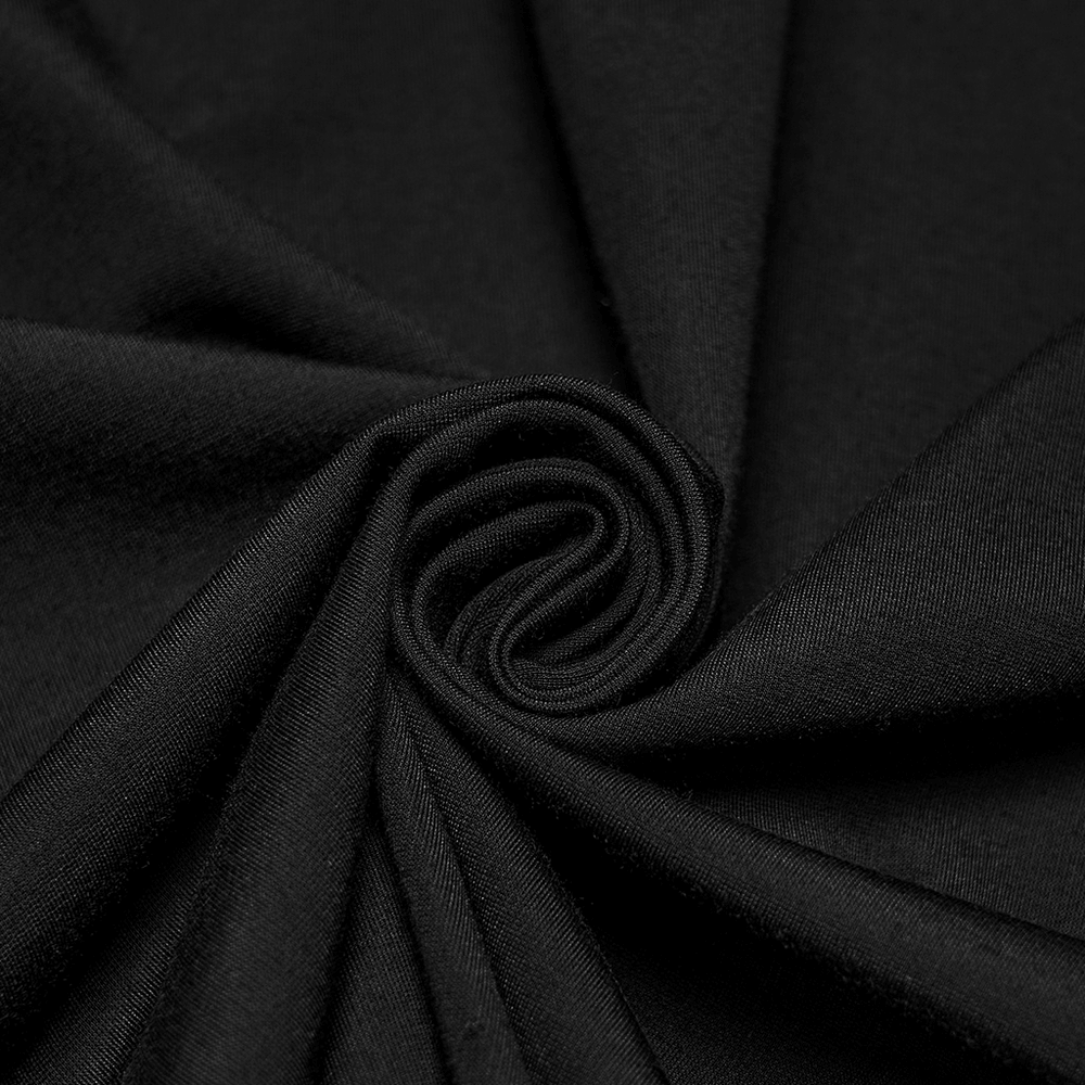 Haut à manches longues en maille géométrique gothique punk pour homme