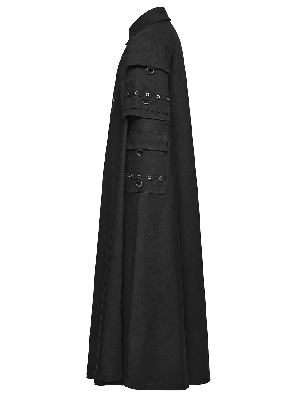 Top de punto geométrico gótico punk de manga larga para hombre